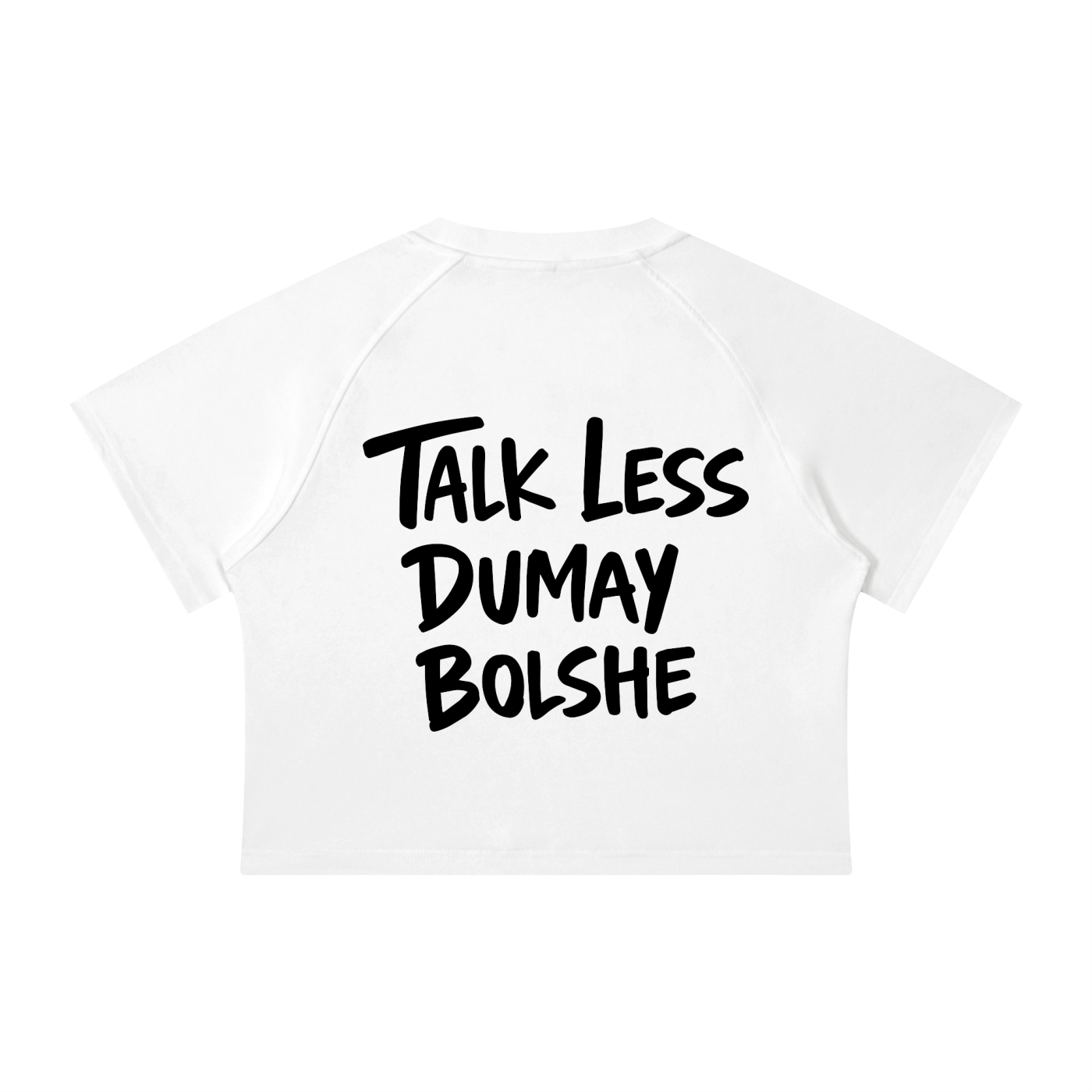 TALK LESS CROP WASHED SHIRT INVIS