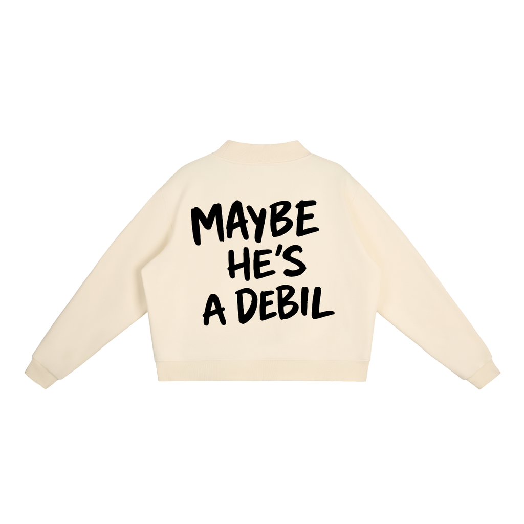 MAYBE HE'S A DEBIL SWEATER INVIS