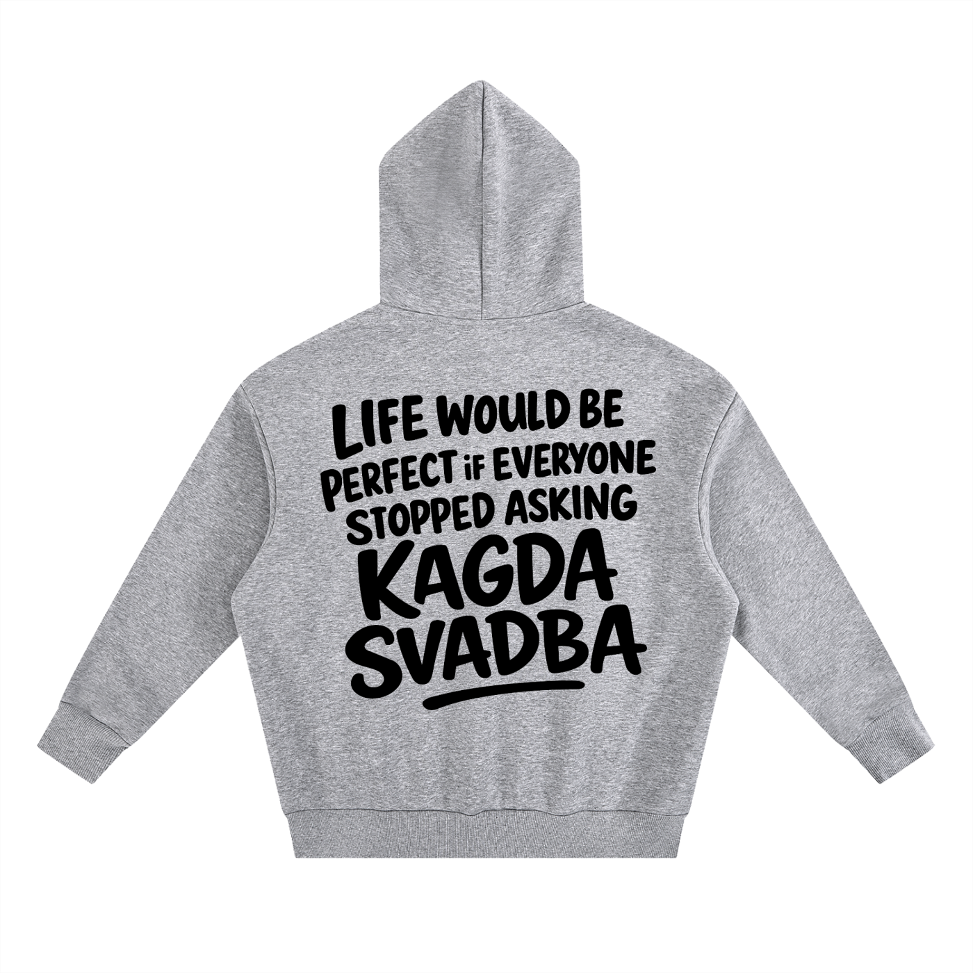 KAGDA SVADBA FLEECE HOODIE INVIS