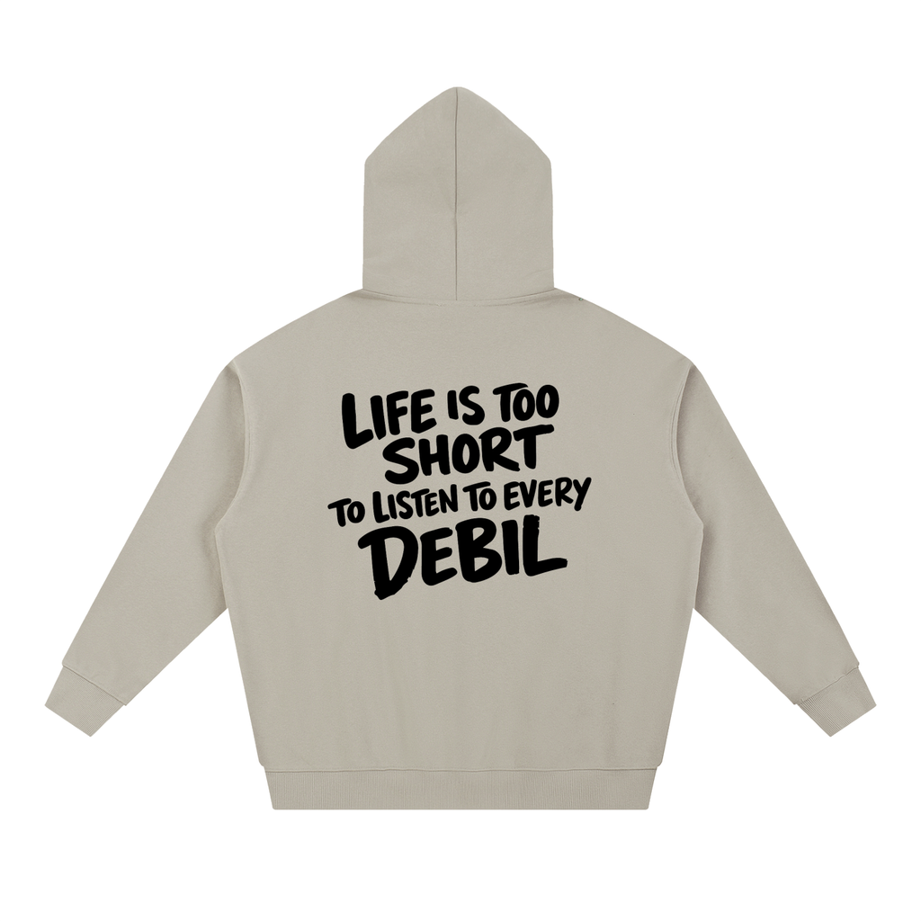 LIFE IS TOO SHORT HOODIE INVIS