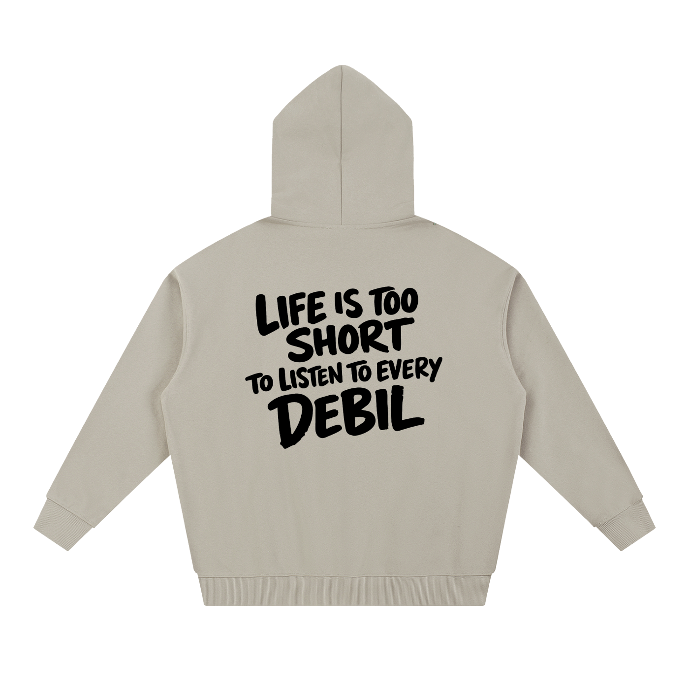LIFE IS TOO SHORT HOODIE INVIS