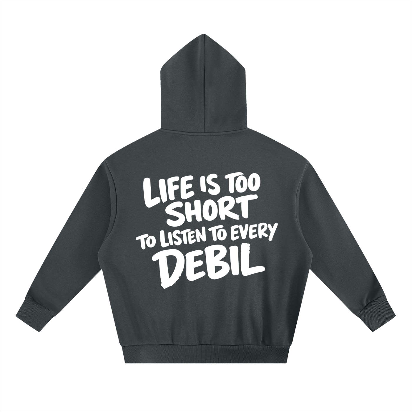 LIFE IS TOO SHORT FLEECE HOODIE