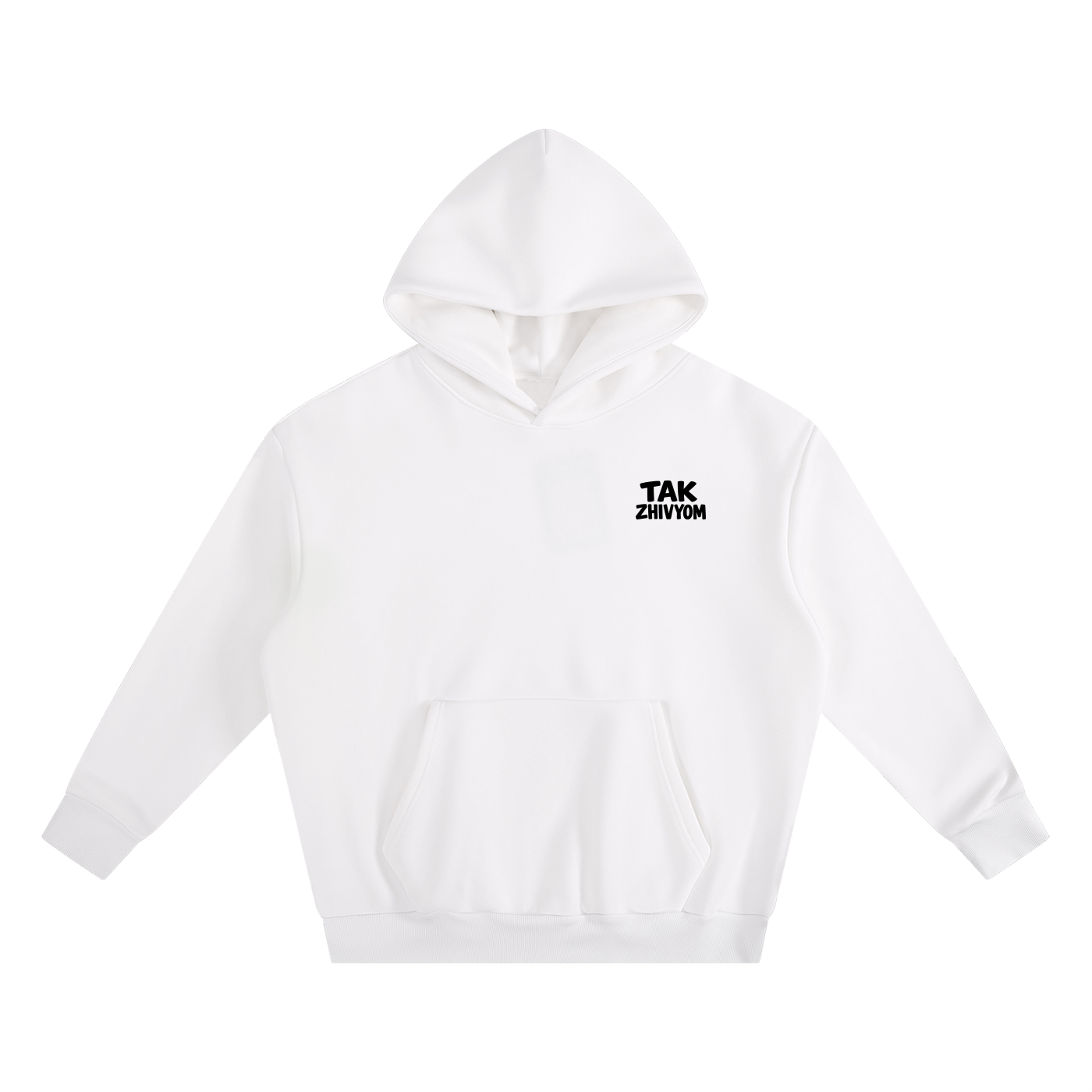 LIFE IS TOO SHORT FLEECE HOODIE INVIS