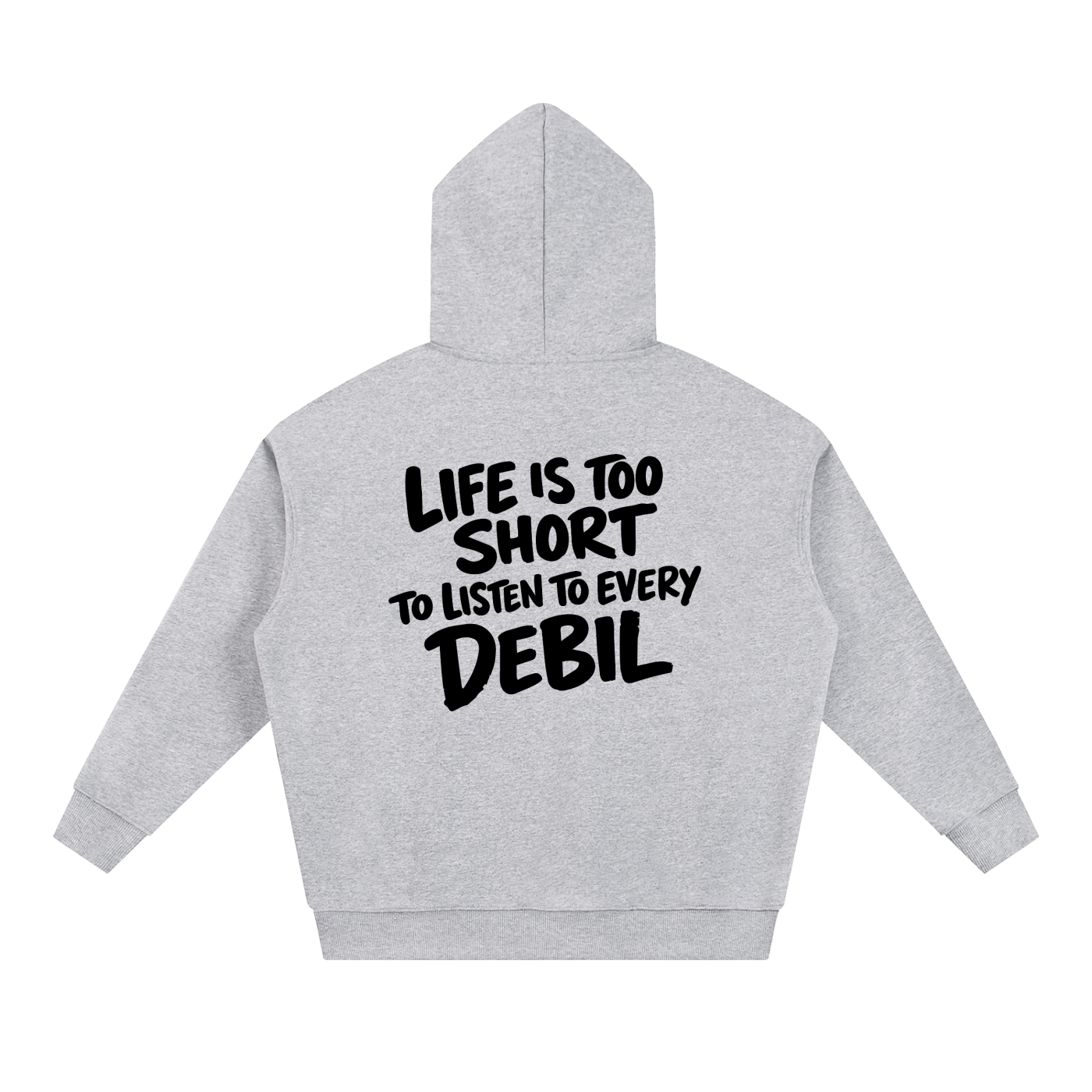 LIFE IS TOO SHORT HOODIE INVIS