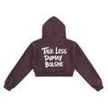 TALK LESS CROPPED HOODIE INVIS