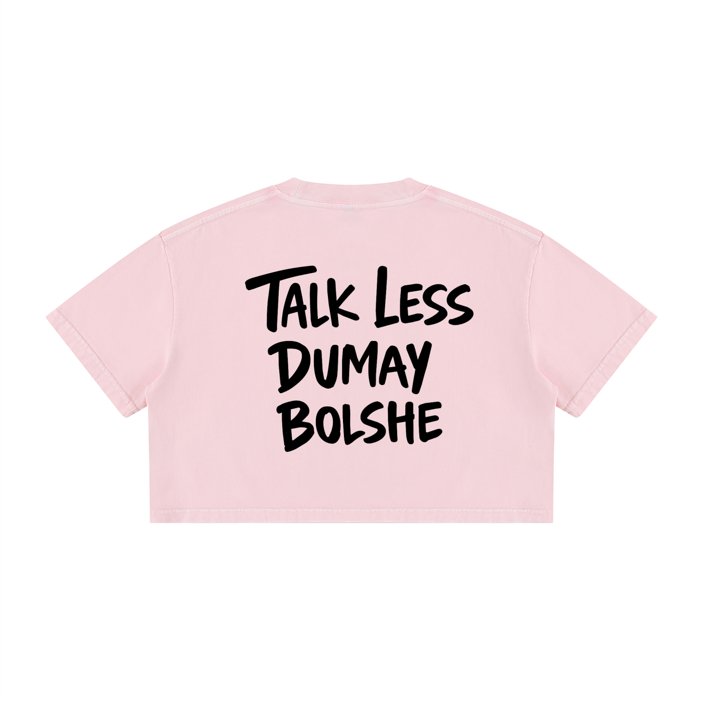 TALK LESS CROP T-SHIRT invis