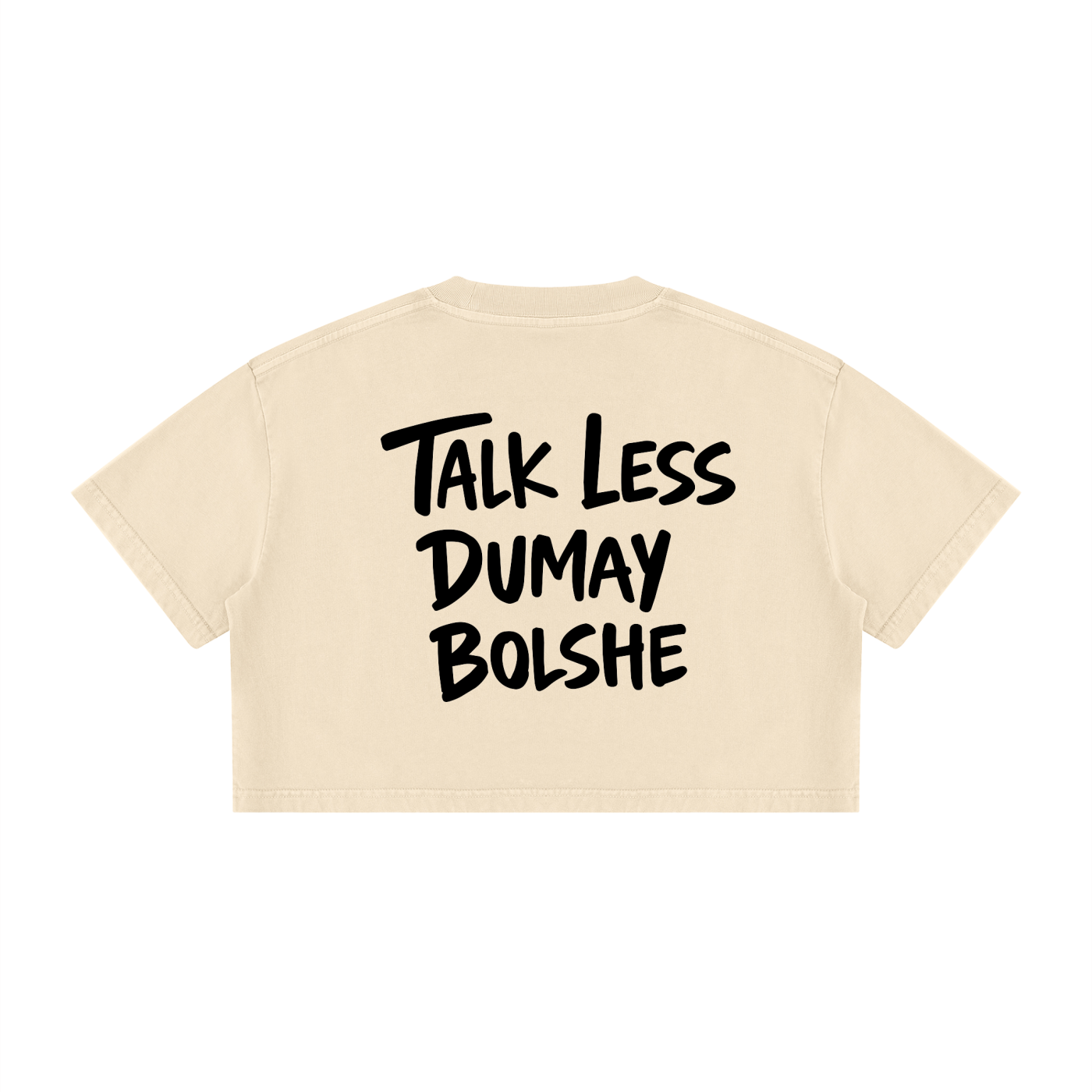 TALK LESS CROP T-SHIRT invis