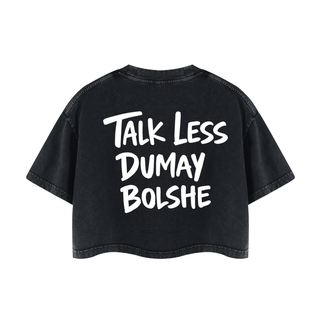 TALK LESS CROP T-SHIRT  INVIS
