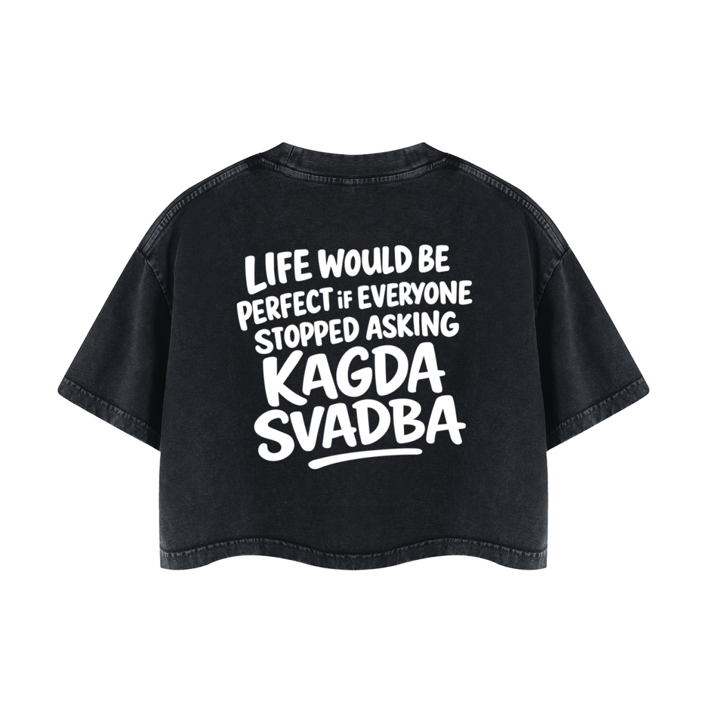 KAGDA SVADBA CROPPED T-SHIRT  INVIS