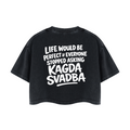 KAGDA SVADBA CROPPED T-SHIRT  INVIS
