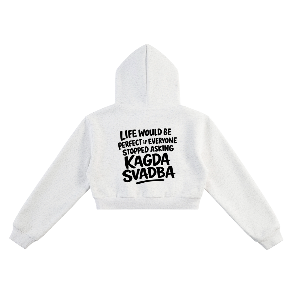 KAGDA SVADBA CROPPED HOODIE INVIS