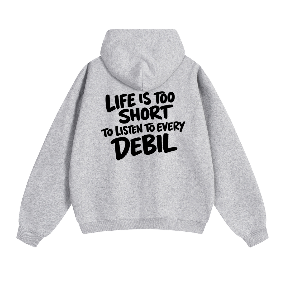 LIFE IS TOO SHORT HOODIE INVIS
