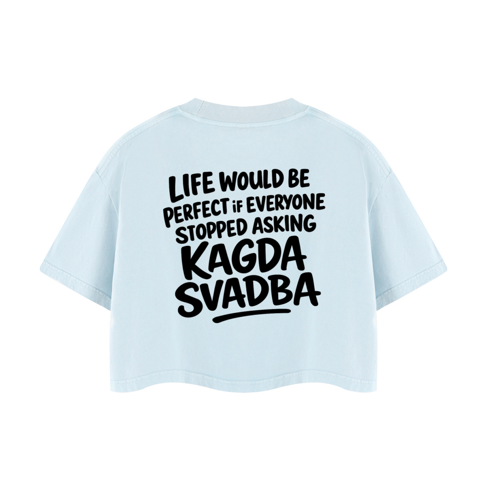 KAGDA SVADBA CROPPED T-SHIRT