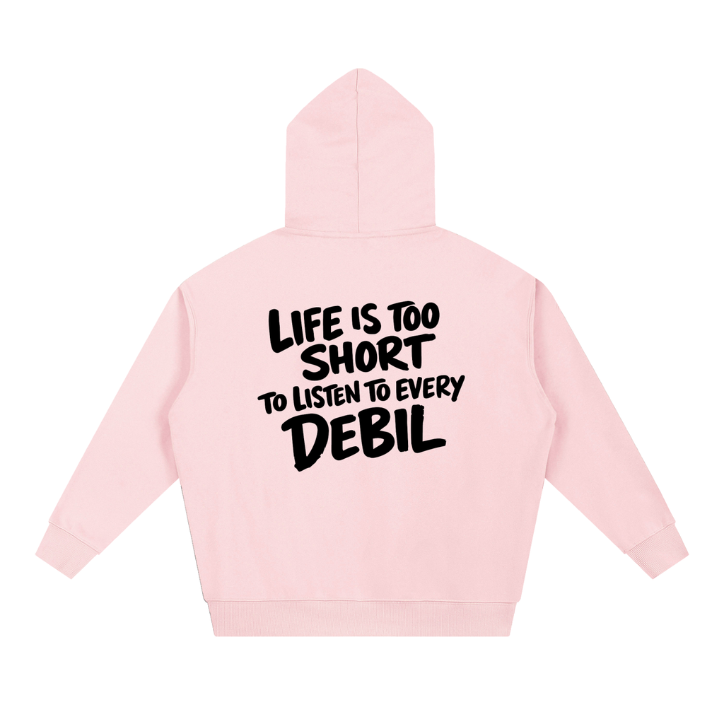 LIFE IS TOO SHORT HOODIE INVIS