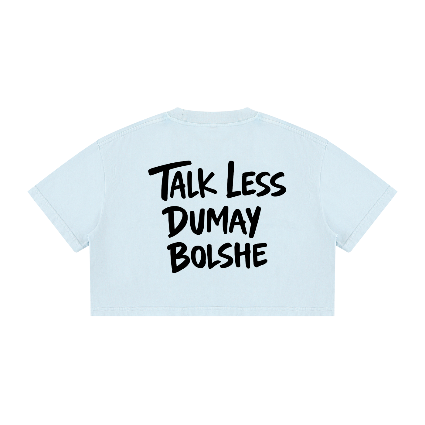 TALK LESS CROP T-SHIRT invis