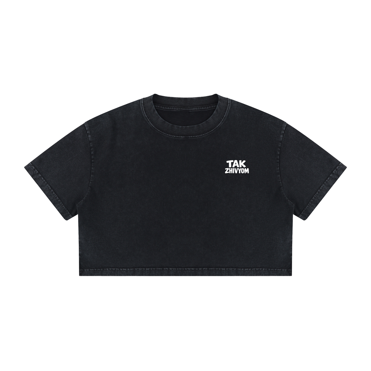 LIFE IS TOO SHORT CROP T-SHIRT
