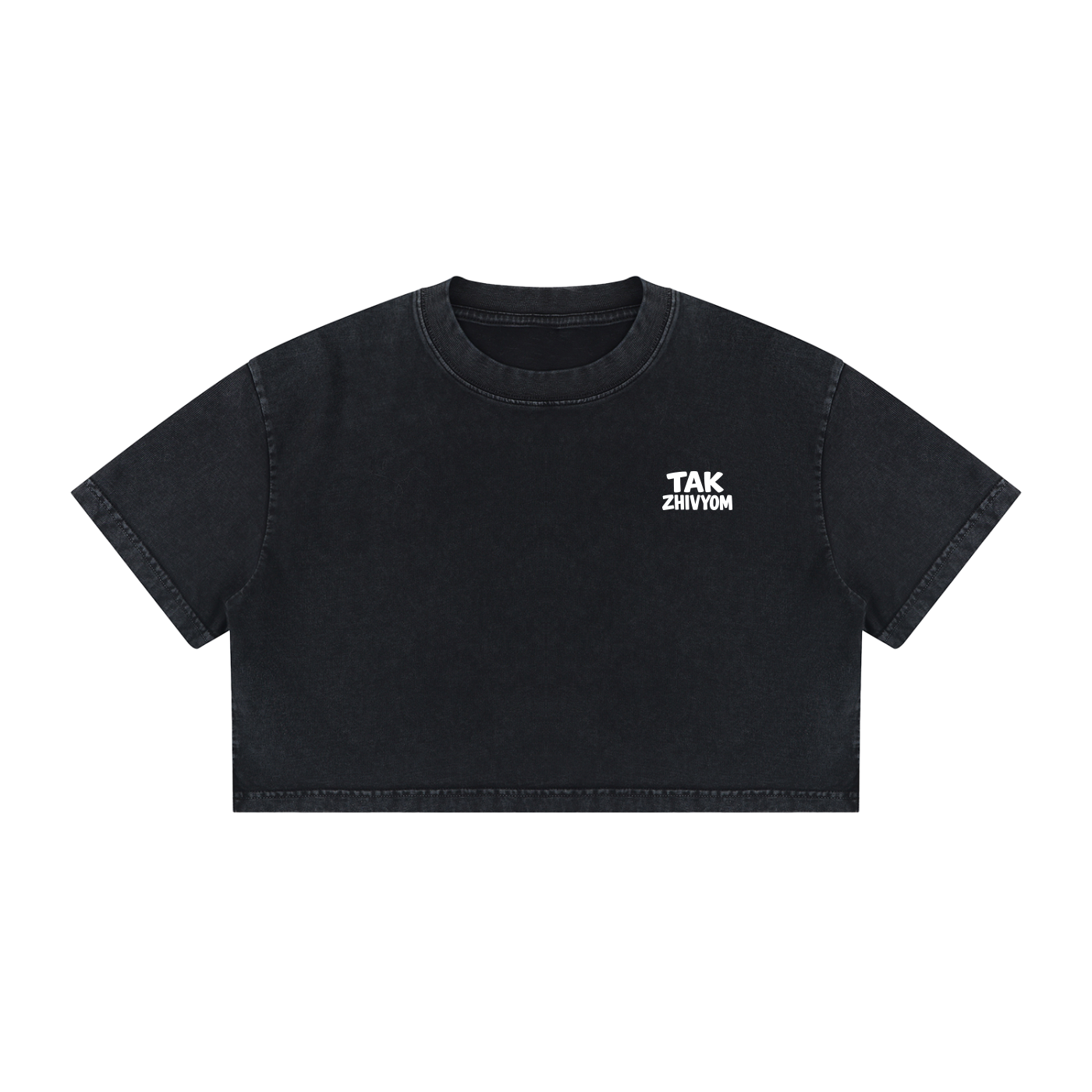 LIFE IS TOO SHORT CROP T-SHIRT